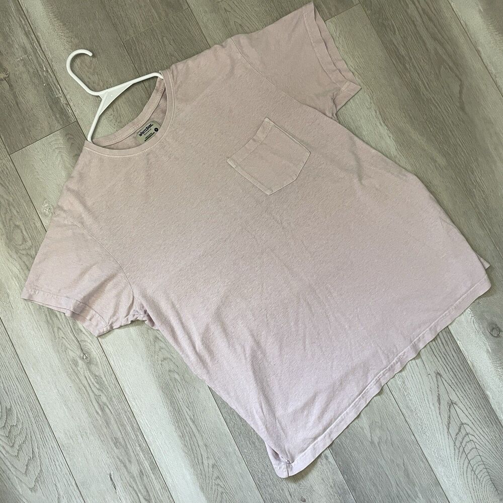 White Bark Workwear Hemp Tshirt organic cotton short sleeve mens Pink (small)